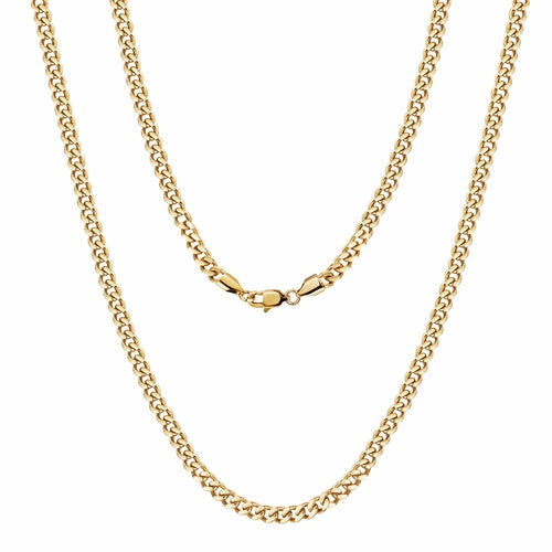 Classic Gold Cuban Link Chain Necklace – Bold Statement Piece