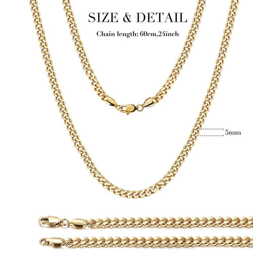 Classic Gold Cuban Link Chain Necklace – Bold Statement Piece